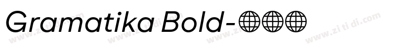 Gramatika Bold字体转换
